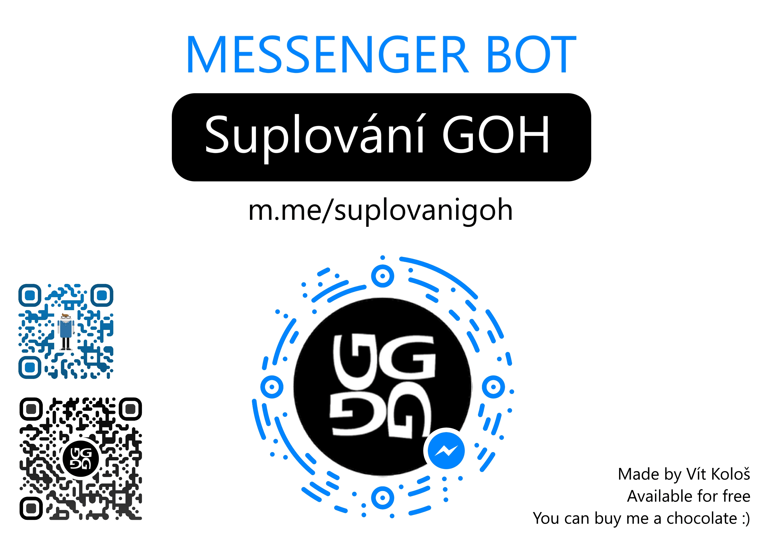 Messenger bot Suplování GOH